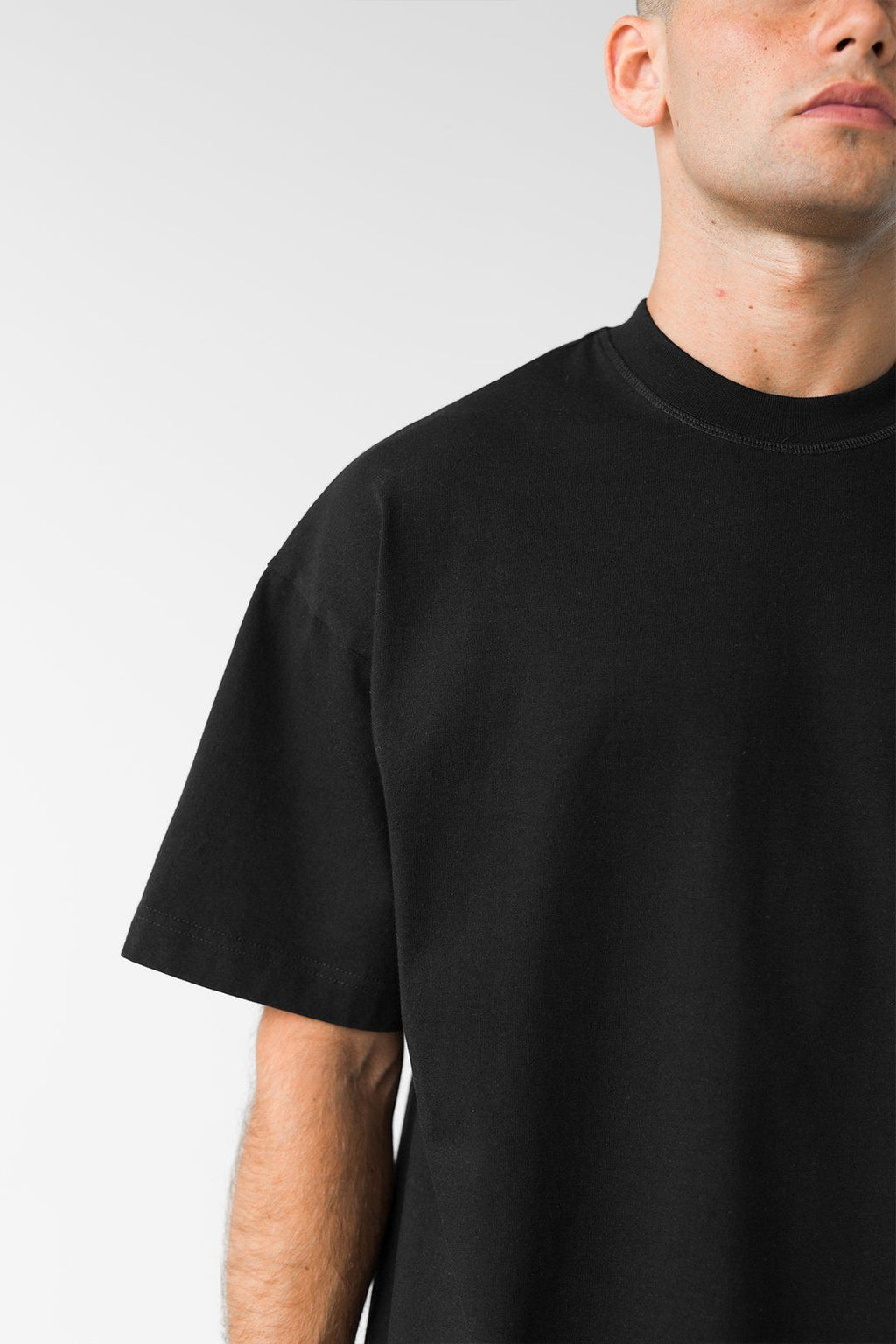 Oversized Premium Heavy 240 GSM Tshirt Black (Unisex)-Terry cotton