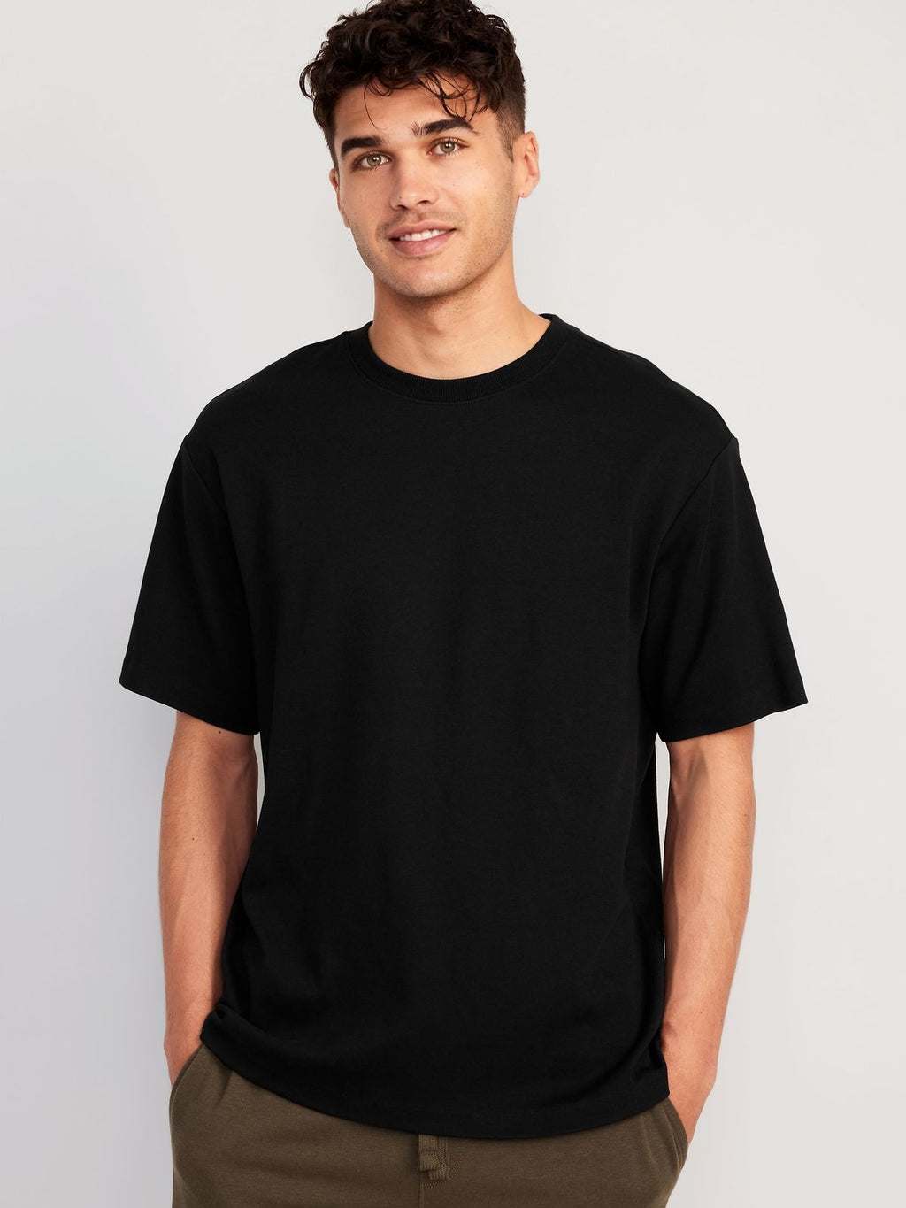 Oversized Premium Heavy 240 GSM Tshirt Black (Unisex)-Terry cotton