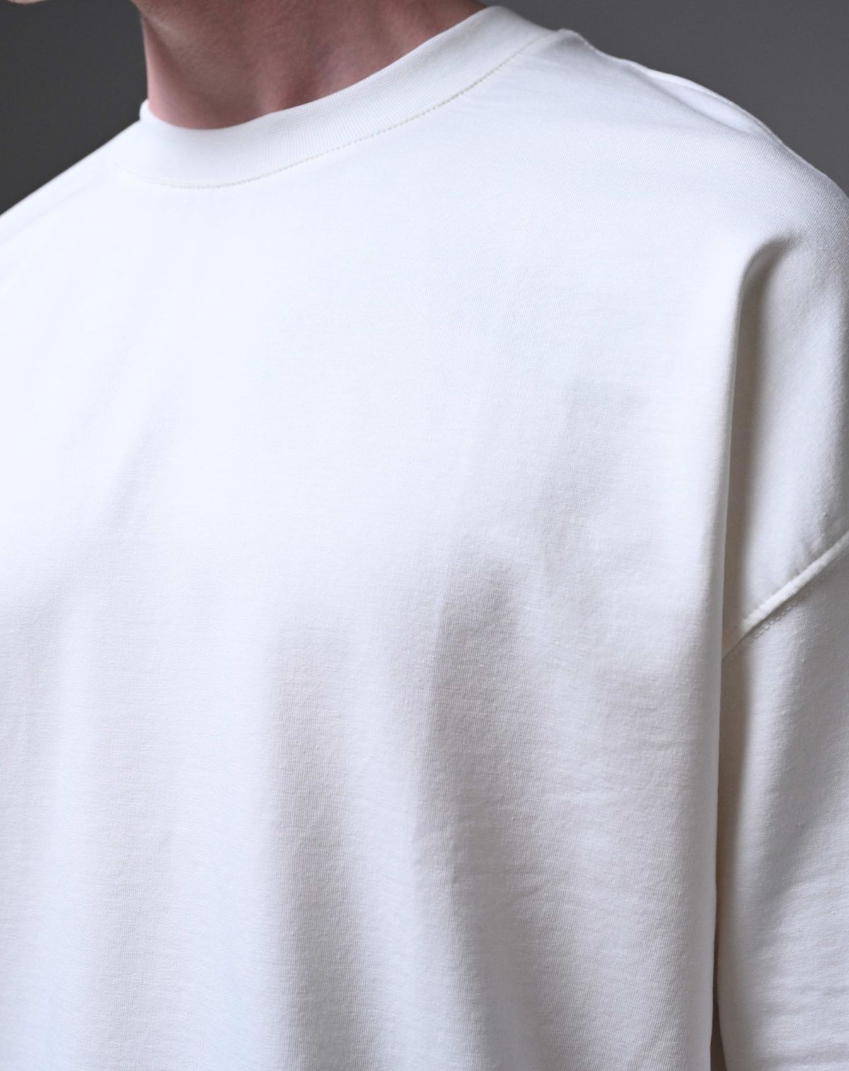 Oversized Premium Heavy 240 GSM Tshirt White (Unisex)-Terry cotton